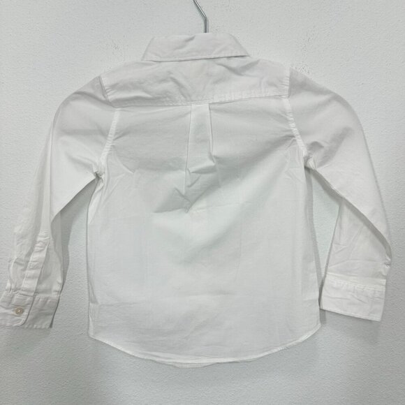 J. Crew Factory Girls' White‎ cotton-blend button-up shirt Size 6/7 School NWT - Picture 2 of 5